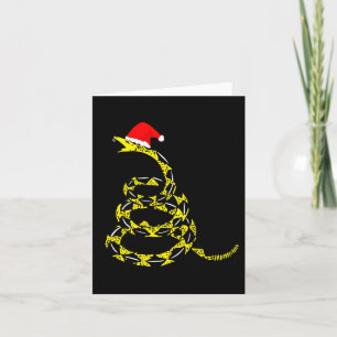 Christmas Libertarian Gadsden Don't Tread Snake  Card