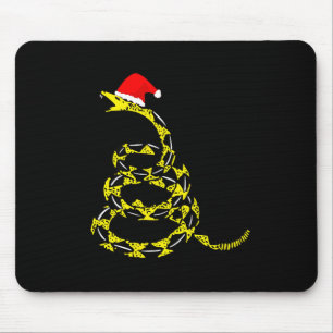 Christmas Libertarian Gadsden Don't Tread Snake  Mouse Mat