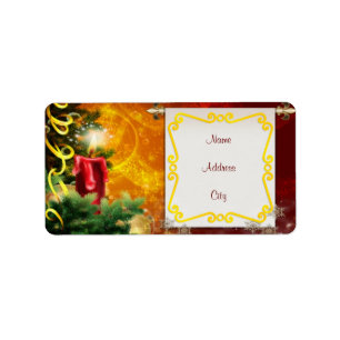 Christmas Light Address Label