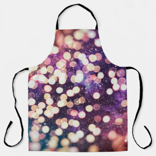 Christmas light background. Holiday glowing graphi Apron