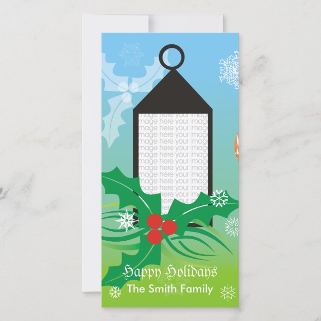 Christmas Light  Photo Card (Front)