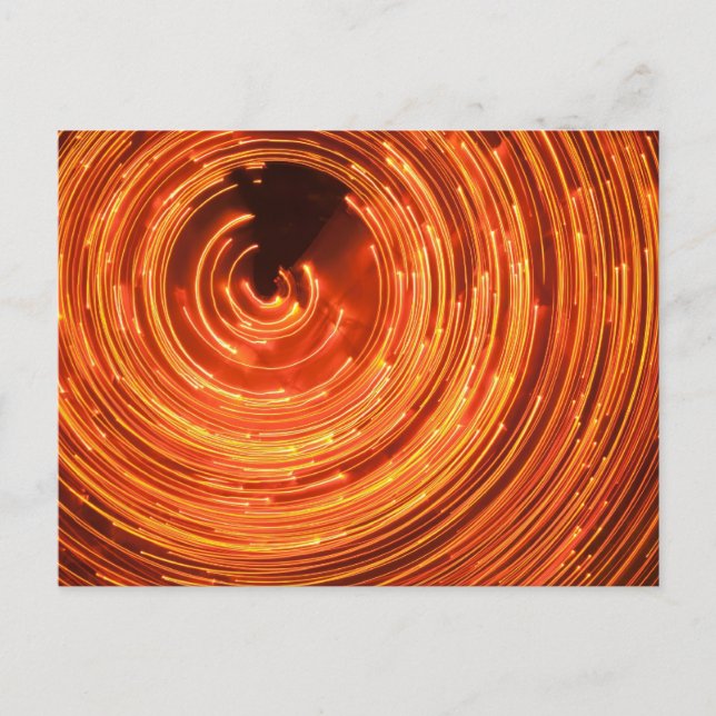 Christmas Light Swirl Postcard (Front)