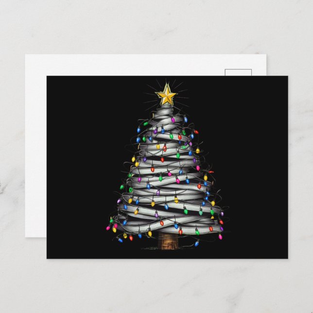 Christmas Light Tree Holiday  (Front/Back)