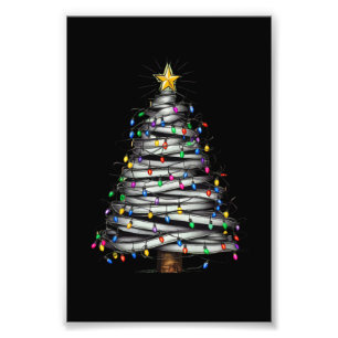 Christmas Light Tree Holiday Photo Print
