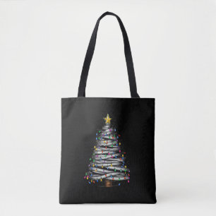 Christmas Light Tree Holiday Tote Bag