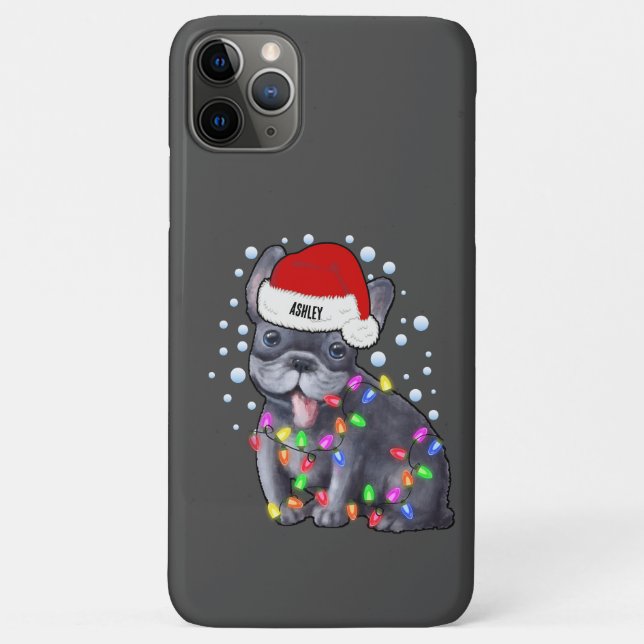 Christmas Light With French Bulldog Dog Vibe Case-Mate iPhone Case (Back)