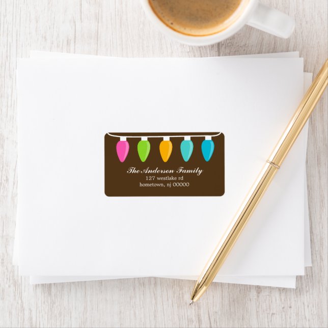 Christmas Lights Address Labels (Insitu)