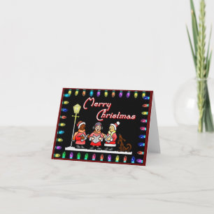 Christmas Lights and Carols Note Card