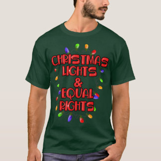 Christmas Lights And Equal Rights Human Matching P T-Shirt