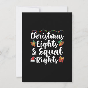 Christmas lights and equal rights invitation