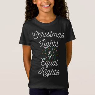 Christmas Lights and Equal Rights Xmas Equality T-Shirt
