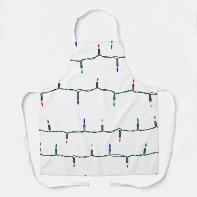 Christmas lights   apron (Front)