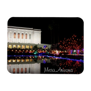 Christmas lights at the Temple Magnet