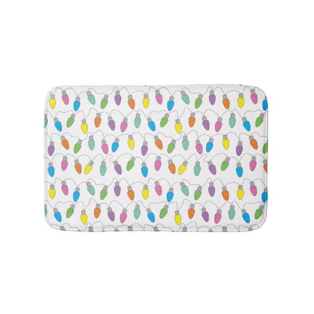 Christmas lights bath mat (Front)
