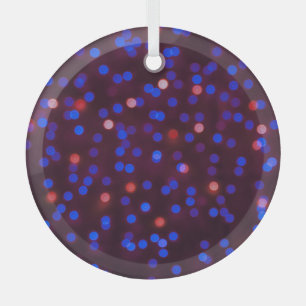Christmas lights, blurred, festive background. glass tree decoration