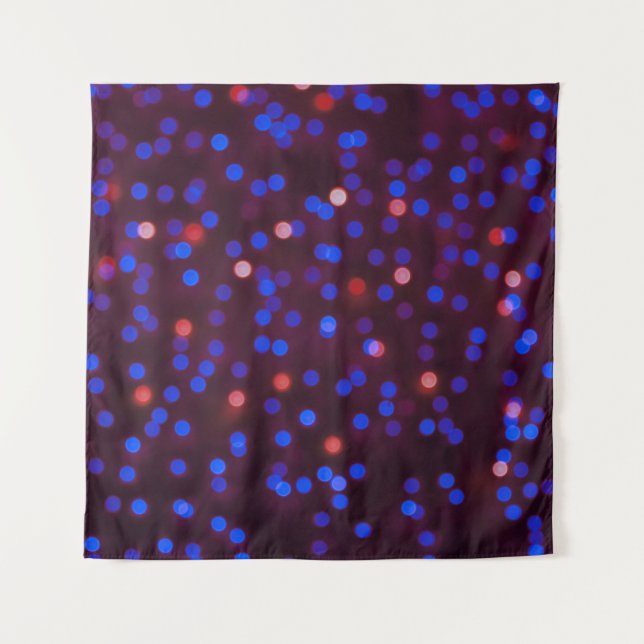 Christmas lights, blurred, festive background. tapestry (Front)