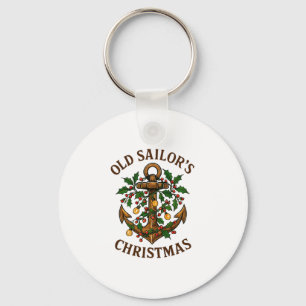 Christmas Lights Boating Sailing Cruise Boat Gifts Key Ring