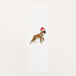 Christmas Lights Boxer Dog Lover Funny Gift Yoga Mat