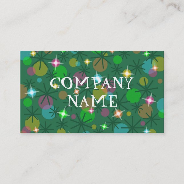 Christmas Lights business card front text (Front)