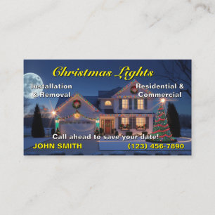 Christmas Lights Business Cards