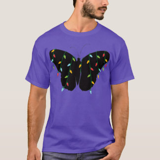 Christmas Lights Butterfly Zoo Animal Lover Xmas G T-Shirt