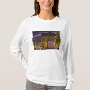 Christmas lights, Champs Elysees, Arc de T-Shirt