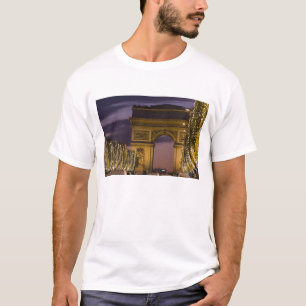 Christmas lights, Champs Elysees, Arc de T-Shirt