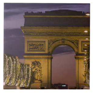 Christmas lights, Champs Elysees, Arc de Tile