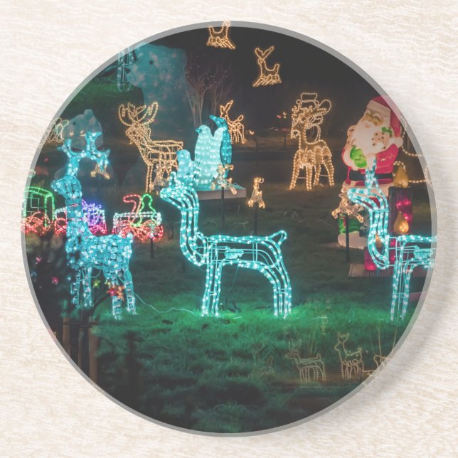 christmas lights coaster (Front)