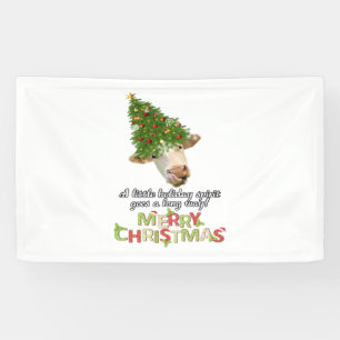 Christmas Lights Cow Lovers Classic T-Shirt Banner