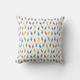 Christmas lights cushion