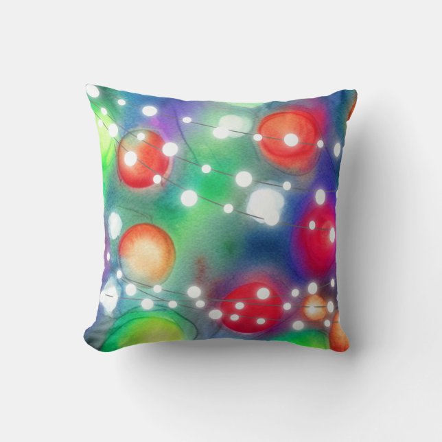 Christmas LIghts Cushion (Front)