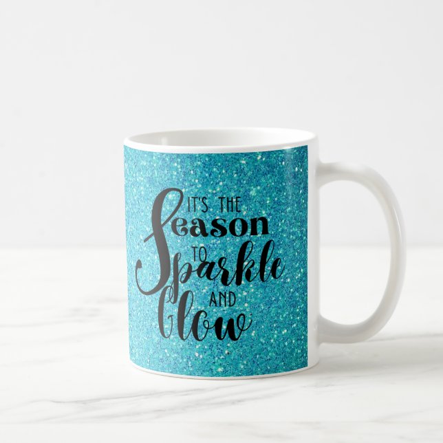 Christmas Lights Day Quote with Black Texts Coffee Mug (Right)