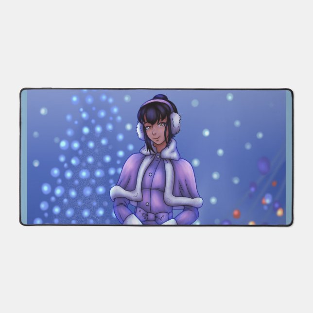 Christmas Lights Desk Mat (Front)