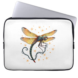 Christmas Lights Dragonfly Laptop Sleeve