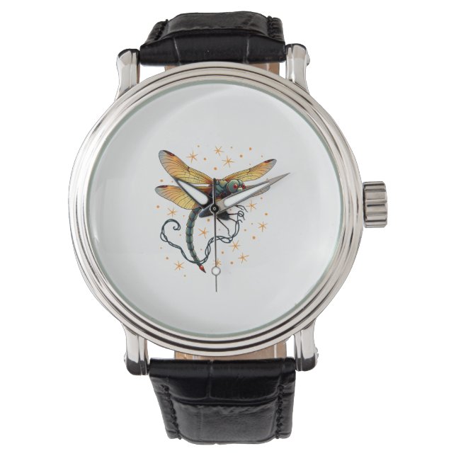 Christmas Lights Dragonfly Watch (Front)