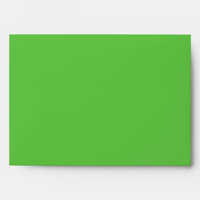 Christmas Lights envelope green (Front)