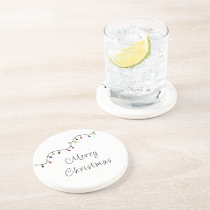 Christmas Lights Festive Retro Holiday    Coaster