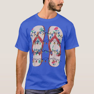 Christmas Lights Flip Flops Hawaii Summer Christma T-Shirt