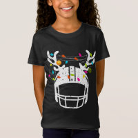 Christmas Lights Football Helmet Funny Xmas
