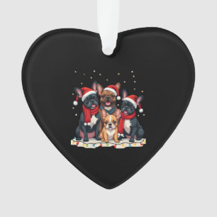 Christmas Lights French Bulldogs Xmas Frenchie Dog Ornament