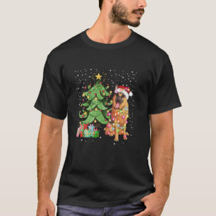 Christmas Lights Funny German shepherd Dog Matchin T-Shirt