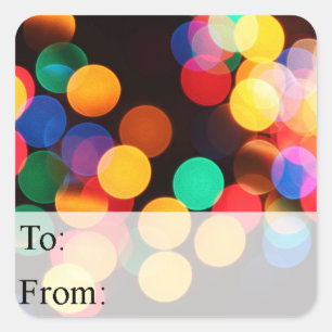 Christmas Lights Gift Tag