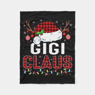 Christmas Lights Gigi Claus Family Matching Xmas P Fleece Blanket
