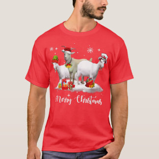 Christmas Lights Goat XMas Pajama  T-Shirt