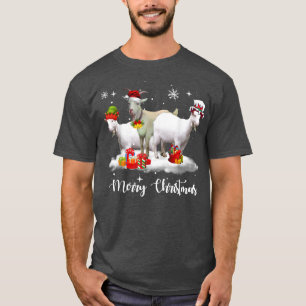 Christmas Lights Goat XMas Pajama T-Shirt