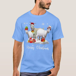 Christmas Lights Goat XMas Pajama T-Shirt