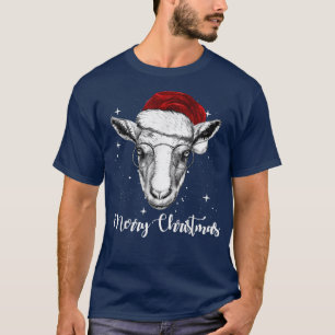 Christmas Lights Goat XMas Pajama T-Shirt