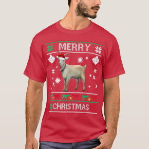 Christmas Lights Goat XMas PajamaMerry Christmas G T-Shirt