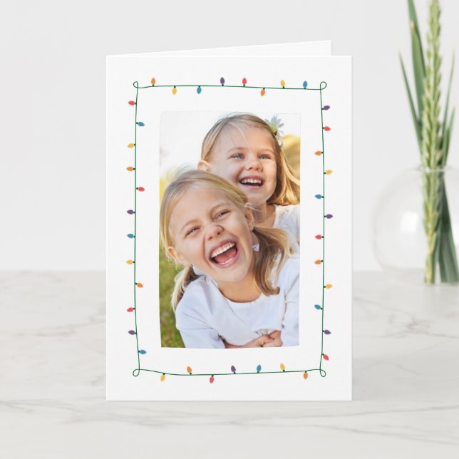 Christmas Lights Greeting Card (Front)